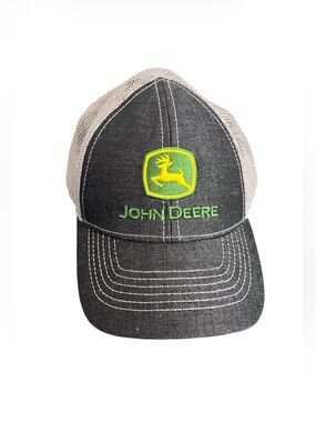 John Deere Toddler Trucker Hat Snapback Grey & Black